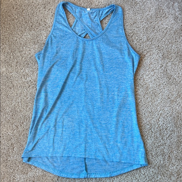 Blue Sleeveless Racerback Women's Top, size small - Picture 1 of 4